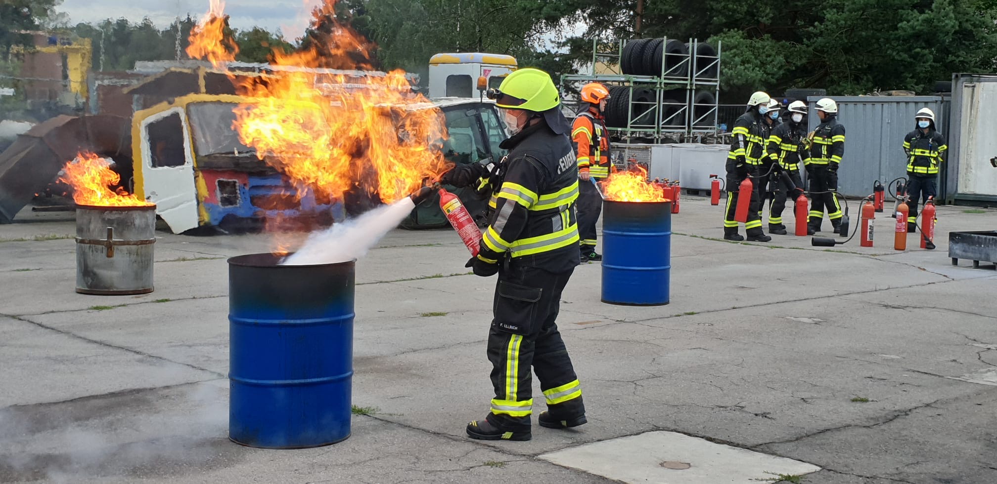 Feuerlöschertraining