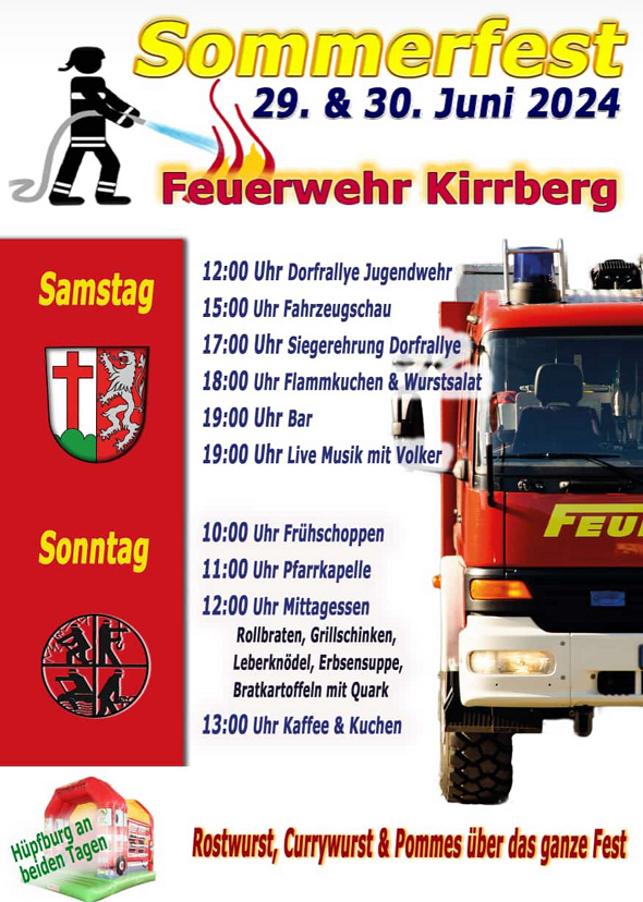 Tage der offenen Tür im Löschbezirk Kirrberg